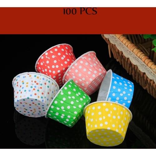 50PCS Muffins Paper Cupcake Wrappers Baking Cups Cases Muffin Boxes Cake Cup Decorating Tools Kitchen Cake Tools DIY