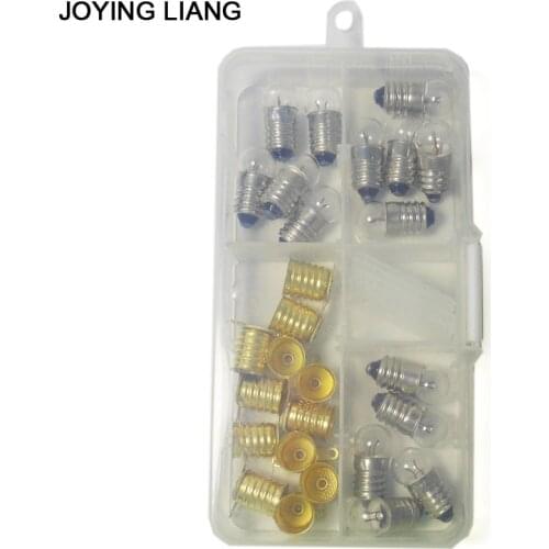 JOYING LIANG Mixed PACK 1.5V /2.5V / 3.8V 0.3A Light Beads Student Physical Electric Experiment Mini Lamp Small Bulb + Holder