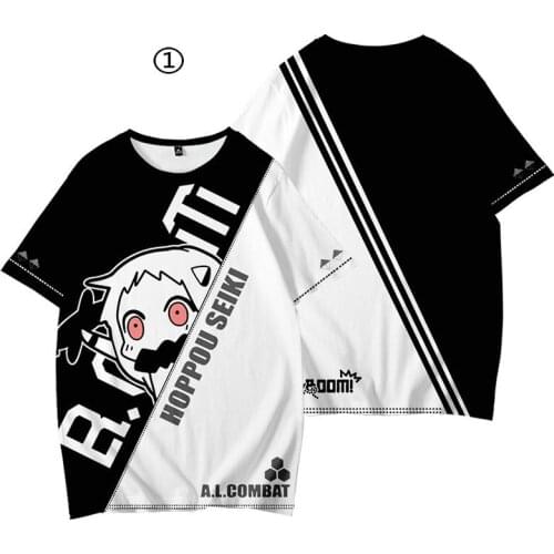 Kantai Collection Kankore Hoppou Seiki T shirt tops cosplay costume XXS~4XL 40~105KG PLUS SIZE