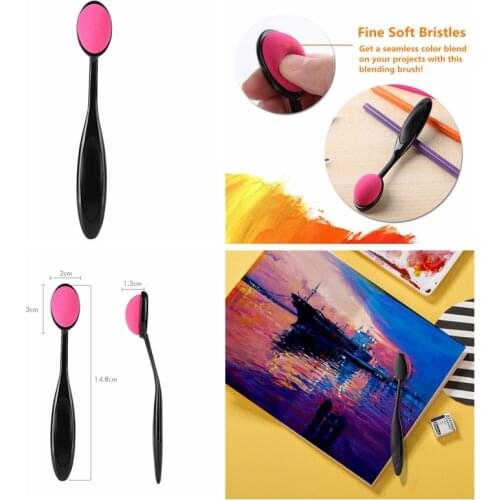 Blending Brush for Easy and Smooth Application of Water-Based Craft Ink Brush Head: 2x3cm Brush Holder: 14.8cm