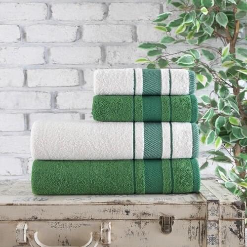 She & co 100 Cotton 4'lü Towel Set-Fam