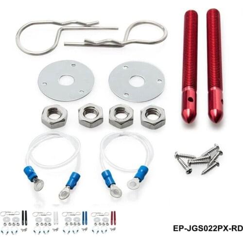 Lock Kits Universal Racing Sport Hair Pin Style Hood Pin Locking Kit With Lanyard EP-JGS022PX-ALBZ