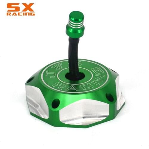Motorcycle Gas Cap Oil Cap Tank Fuel Cover For KAWASAKI KFX450R KLX450R KX250 KX250F KX450F KX85 KX100 KLX110L Dirt Bike