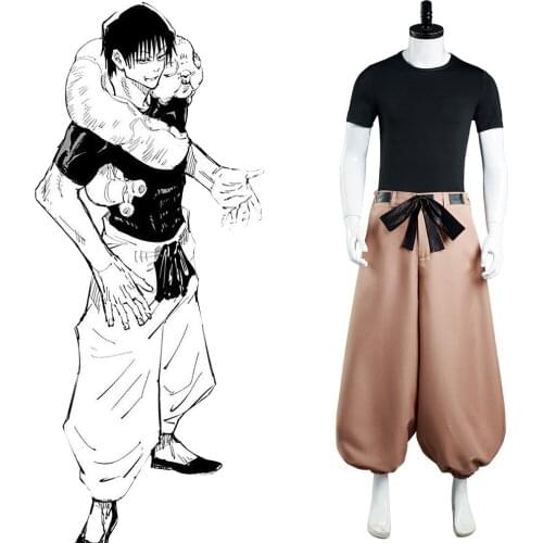Anime Jujutsu COS Kaisen Touji Fushiguro Cosplay Costume Men Uniform Outfits Halloween Carnival Suit