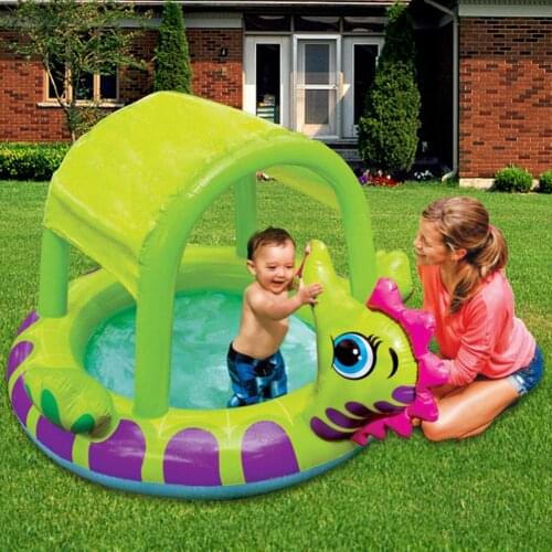 Shading Inflatable Paddling Swimming Pool Kid Sprinkler Pool Summer Outdoor Patio Inflatable Bath Tub Water Party Toys