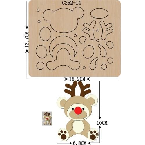 New deer Wooden die Scrapbooking C-252-14 Cutting Dies