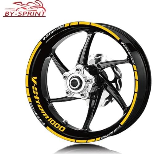 Motorcycle For SUZUKI V-STROM1000 V-strom 1000 Tire Logo Stickers Wheel Reflective Decoration Protection Decals Stickers Set