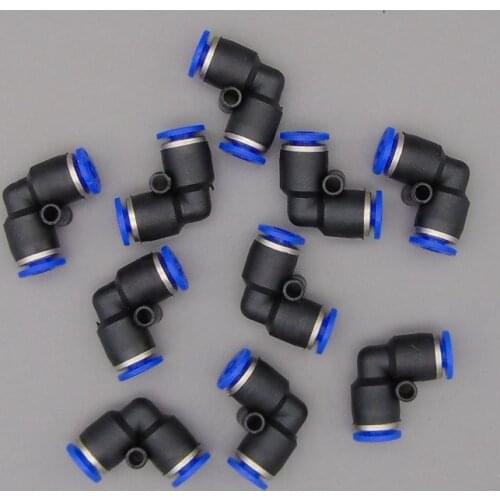 PV-04 touch plastic pneumatic hose L type air elbow fitting 4mm quick tube connector PV-4 right angle pipe joint PV5/32