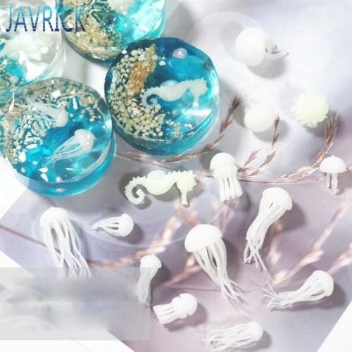 Mini Jellyfish Modeling Resin Mold Ocean Theme Fillers DIY Filling Materials F3MD