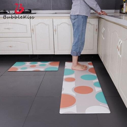 Bubble Kiss Kitchen Mat Nordic Style Carpet Modern Home Geometric PVC Rug Living Room Long Soft Carpets Bedroom Decor Area Rugs