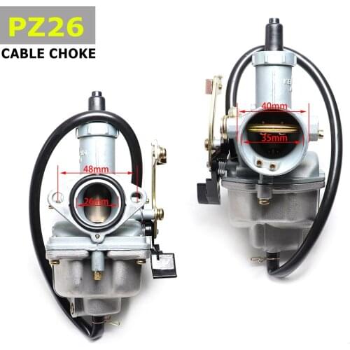 PZ26 Carburetor cable choke 26mm 125 150cc Carb For Honda CB125 XL125S TRX250 TRX 250EX Carb 125cc ATV Dirt Bike Quad