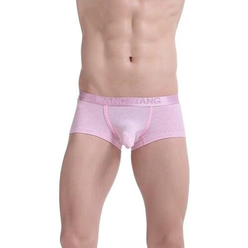 Mens Cotton Briefs Boxers Panties Sexy Soft Breathable Brief Ice Silk Underwear U Pouch Shorts With Print Boxer Man Undrewear