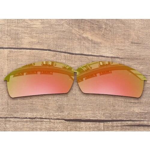 Vonxyz Peach Gold Mirror Polarized Replacement Lenses for-Oakley Bottlecap Frame