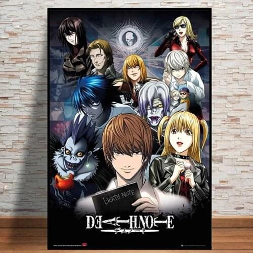 Japanese Anime Death Note Canvas Painting Wall Art Cartoon Picture For Living Room L·Lawliet Posters And Prints Home Decor