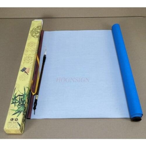1.3M Water writing cloth Gift Reusable Chinese Magic Cloth Water Paper Calligraphy Fabric Book Notebook
