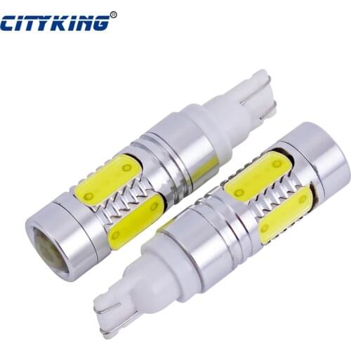 10pcs Car led T10 7.5W Smd LED Bulb Car Auto Wedge Reverse Signal Light Lamp For Cars White 5W5 Clearance Backup Reverse Light