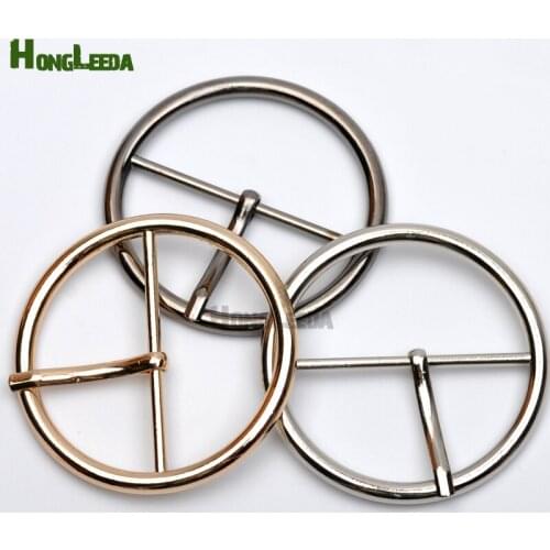 30pcs Metal Buckle hook buckle clip 40mm 1.5inch metal alloy pin buckle big round belt bag buckles nickle,black,gold bk-083