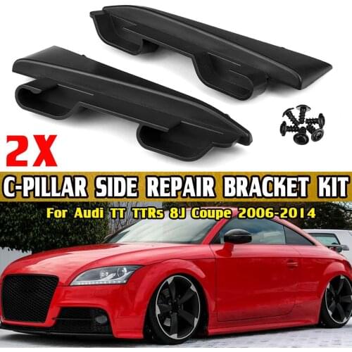 ABS 2xCar Rear Trunk Parcel Shelf Luggage Cover C-Pillar Side Bracket Repair Kit For Audi TT TTRs 8J Coupe 2006-2014 8J8898283