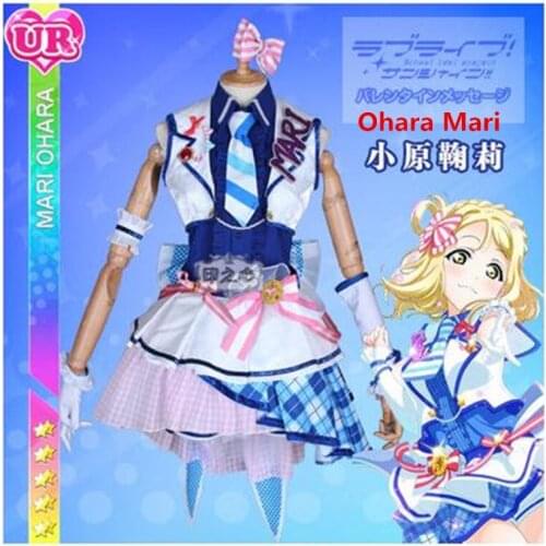 Anime Love Live Sunshine Aqours Ohara Mari After School Arcade Game Uniform Cosplay Costumes Lolita Dress H