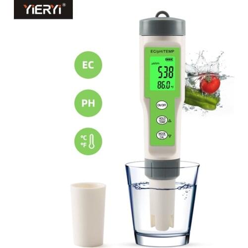 Digital TDS EC Temp PH Meter Water Quality Tester Monitor High Accuracy Measurement with ATC for Aquarium Pool Drinking Water