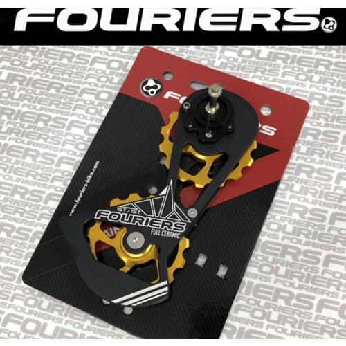 FOURIERS road Bike rear derailleur pulleys 15T-15T full ceramics bearings jockey wheels for Rival / Force Short rear derailleur