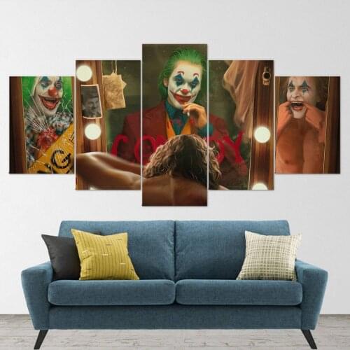 5 Pieces Wall Art Canvas Painting Movie Character Poster Jack Abstract Art Modern Home Living Room Bedroom For Decoration
