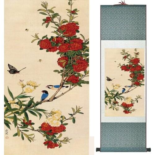 Flowers painting Chinese traditional art painting home decoration paintings 19041102