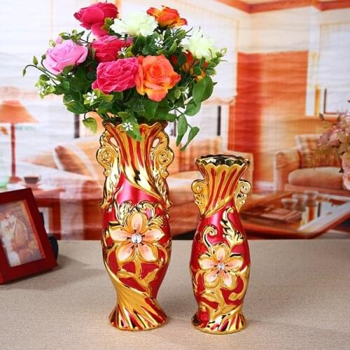 Nordic-style ceramic gold vase creative living room vase decorations decoration TV cabinet dining table decoration vase