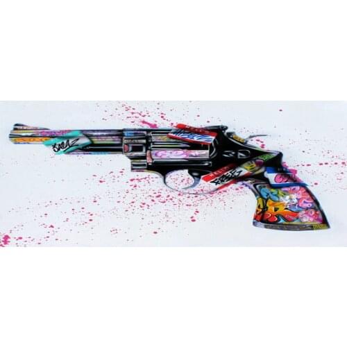 Colorful World Famous Gun Posters Military Fans Vintage Classic Poster Bar Cafe Living Room Diningroom Wall Decorative Painting
