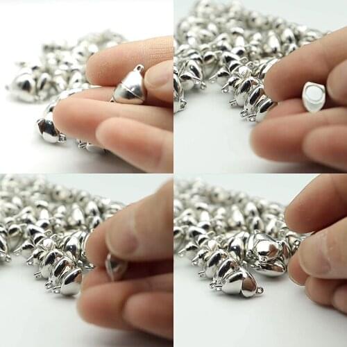 Heart Shape Magnet Accessories For DIY Bracelet Necklace Powerful Magnet Double Gang Beads For Jewelry Making