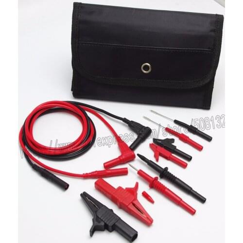 Automotive Test Lead Kit Test Probes Flexible Silicon Probe pins Alligator Clips Use for UNI-T TESTO HIOKI Mutimeter Meter