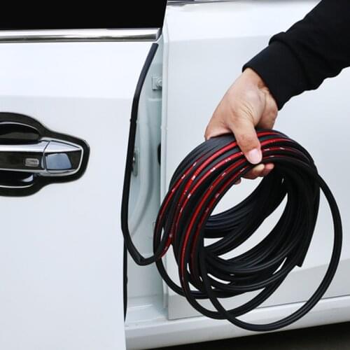 NEW 5M/10M Car Door Seal Strips Sticker B Shape Weatherstrip Rubber Seals Sound Insulation Sealing For Auto Interior Accessories