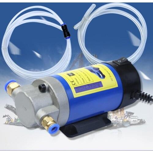 New 12V Electric Scavenge Suction Transfer Change Pump Motor Oil Diesel Extractor Pump 100W 4L For Car oil pumps