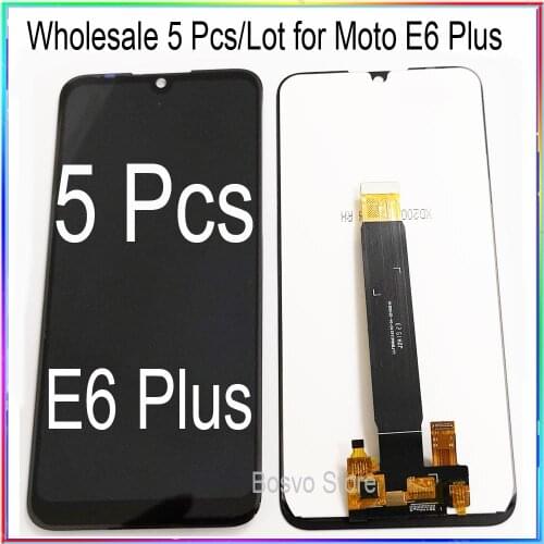 WholeSale 5 Pcs/lot for Moto E6 PLUS LCD Screen Display with Touch Digitizer Assembly