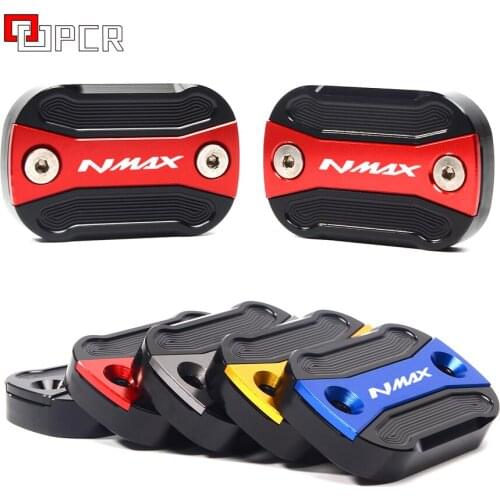 CNC Front Brake Cap Fluid Reservoir Cover Cap Motorcycle Accessories for Yamaha Nmax N-max 125 155 2017 2018 2019 Red Blue Black
