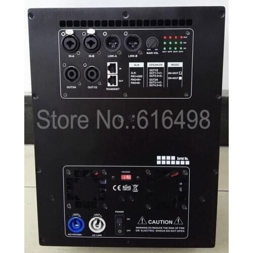With DSP processor Amplifier Board RMS 600W+600W+1200W professional speaker amplifier plate 3 way 2 input 3 output