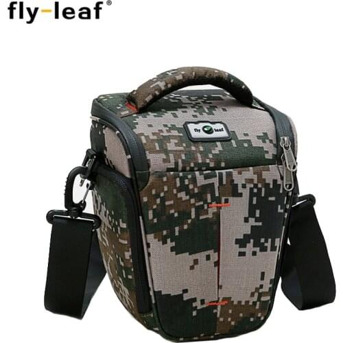 SLR camera bag shoulder Messenger casual multi-function pockets SLR package flyleaf FL-9213