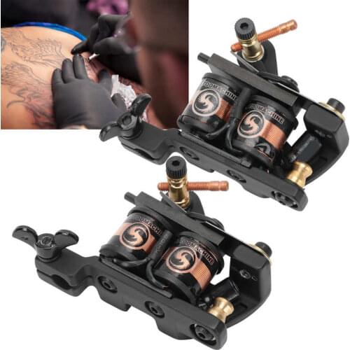Rotary Tattoo Machine Carbon Steel Tattoo Coil Machine Lining Shading for Tattoo Artists Microblading Permanent Tattoo Devices