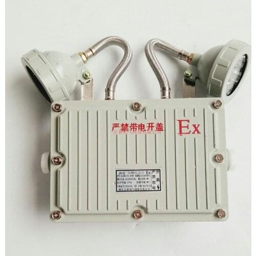 Explosion proof double head emergency lamp GCD803-YJ Fire evacuation Export Hanging pipe type 6W corridor indicator Marker light