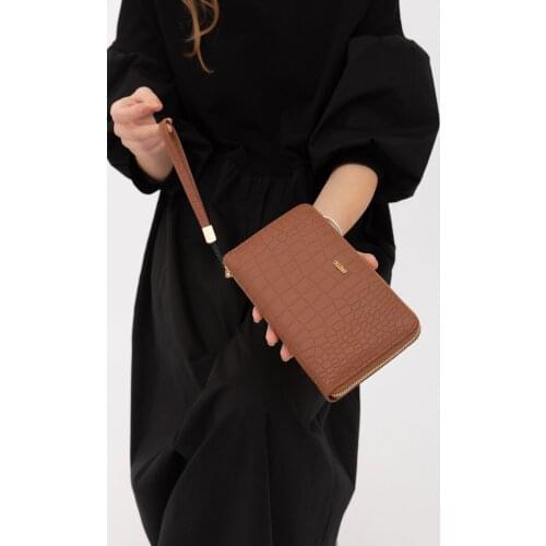 Womens Wallet Light Brown Artificial Leather Casual Wear