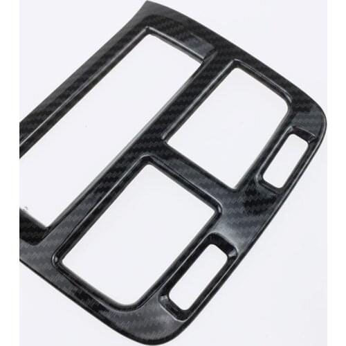 For Volvo XC90 XC60 2018 1PC Carbon Fiber Car Rear Central Armrest Air Conditioning Outlet Vent Cover Trim Car Styling