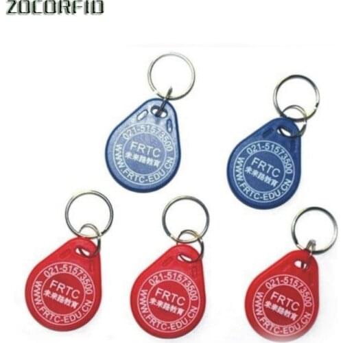 100pcs printing logo 3# 125KHZ TK4100 RFID keyfob tags/ Electronic tags/TK4100 card