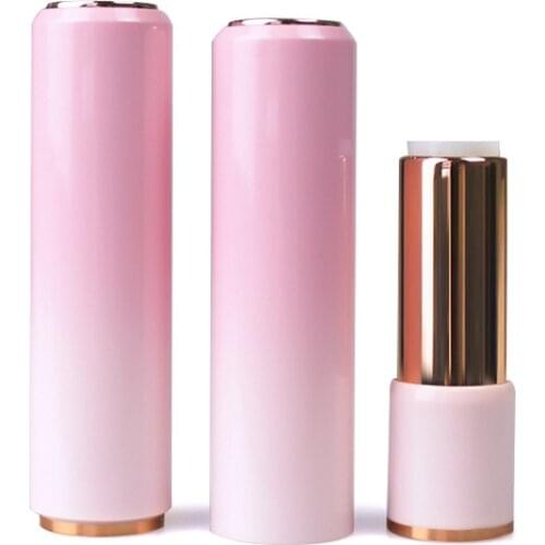100Pcs Pink Empty Lipstick Tubes DIY Lip Balm Container, Handmade Lip Balm Bottles Packaging Tubes Container