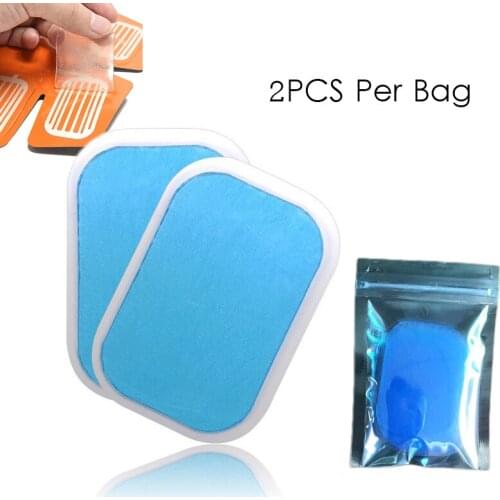 2PCS Hydrogel Gel Stickers For EMS Trainer Muscle Stimulator Gel Pads Abdominal Fitness Abdomen Slimming Massage Machine
