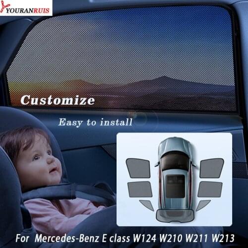 Car Sunshade shade Car curtain Visor Anti-UV For Travel children outside For Mercedes-Benz E class W124 W210 W211 W213