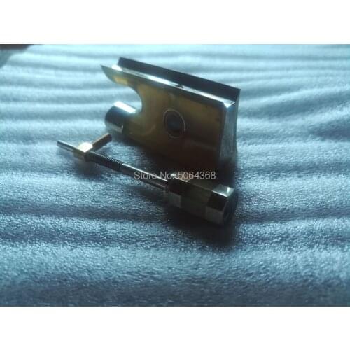 FREE SHIPPING 5pcs white OX horn Violin bow frog, nickel silver mounted