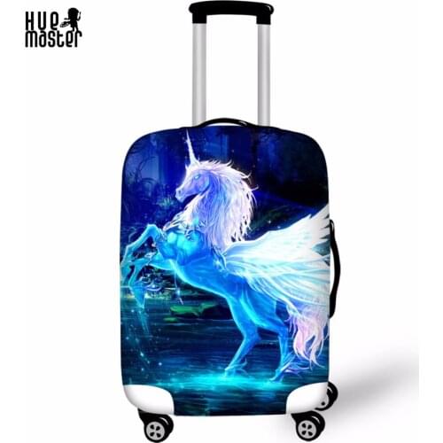 Luggage covers unicorn design prints cover suitable for 18"-32" inch case high elastic material cover for trolley