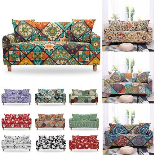 2020 New Sofa Decor Elastic Sofa Cover For Living Room Stretch Non-slip Couch Cover Santa Claus Sofa Slipcover Chair Protector