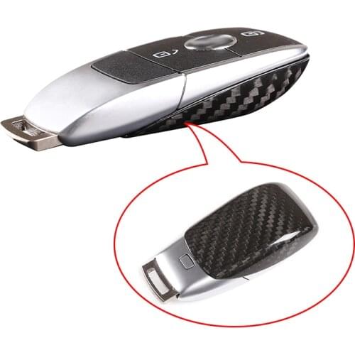 Real Carbon Fiber Car Key Cover Case For Mercedes Benz A C E G S GLE Class W177 W205 W213 W463 W222 W167 Car Accessories