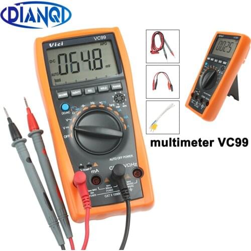 Vichy Original VC99 3 6/7 17B+ Auto range digital multimeter 1000V 20A DC AC voltage current Resistance Capacitance tester